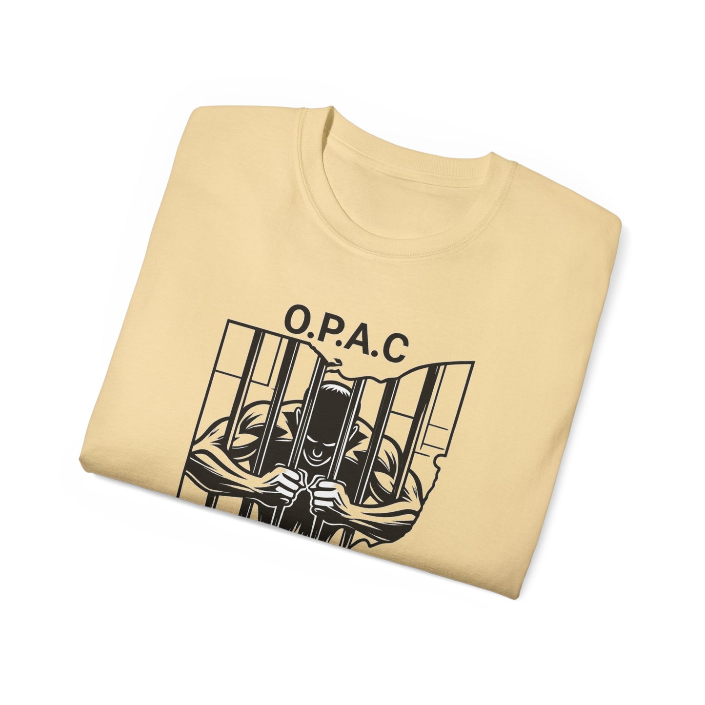 Black O.P.A.C. Advocacy Tee, Unisex Cotton T-Shirt for Supporters, Prison Advocacy, Social Justice, Awareness Shirt, Gift for Activists