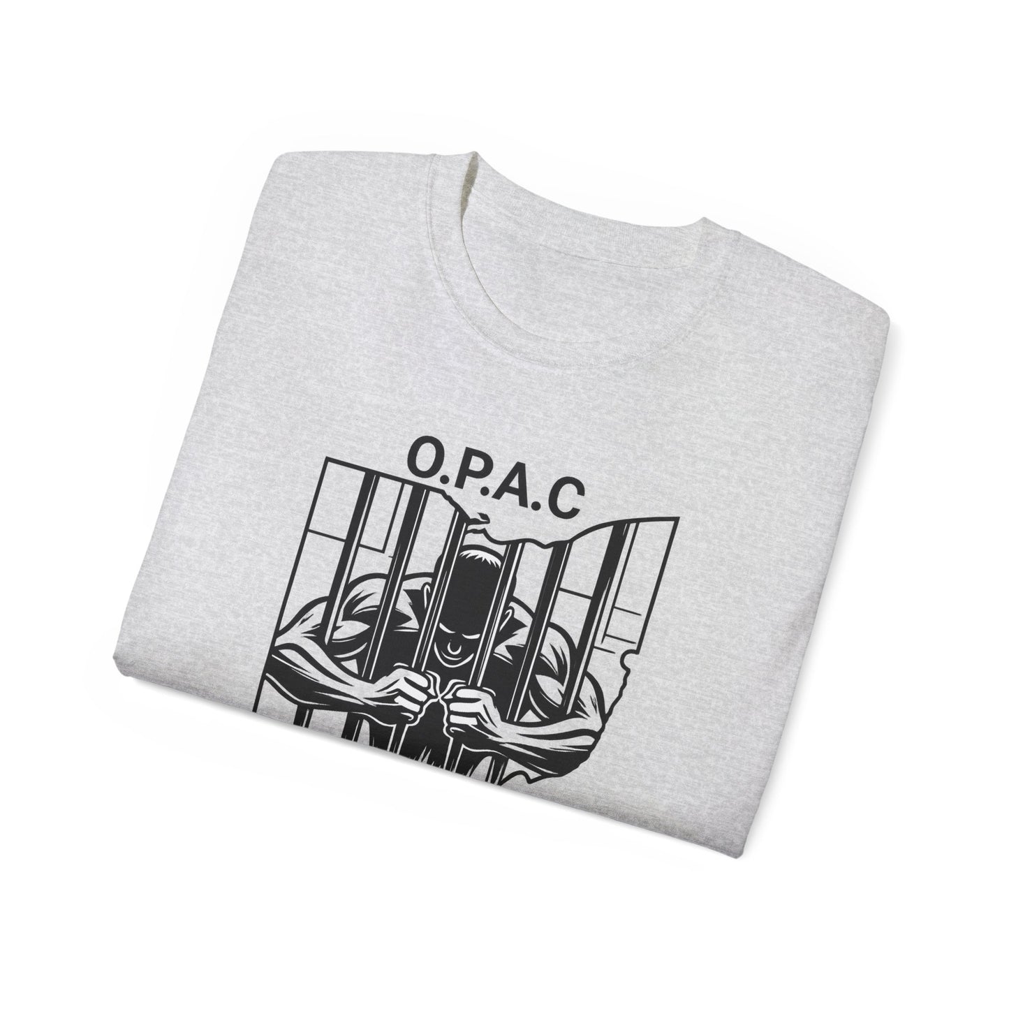 Black O.P.A.C. Advocacy Tee, Unisex Cotton T-Shirt for Supporters, Prison Advocacy, Social Justice, Awareness Shirt, Gift for Activists