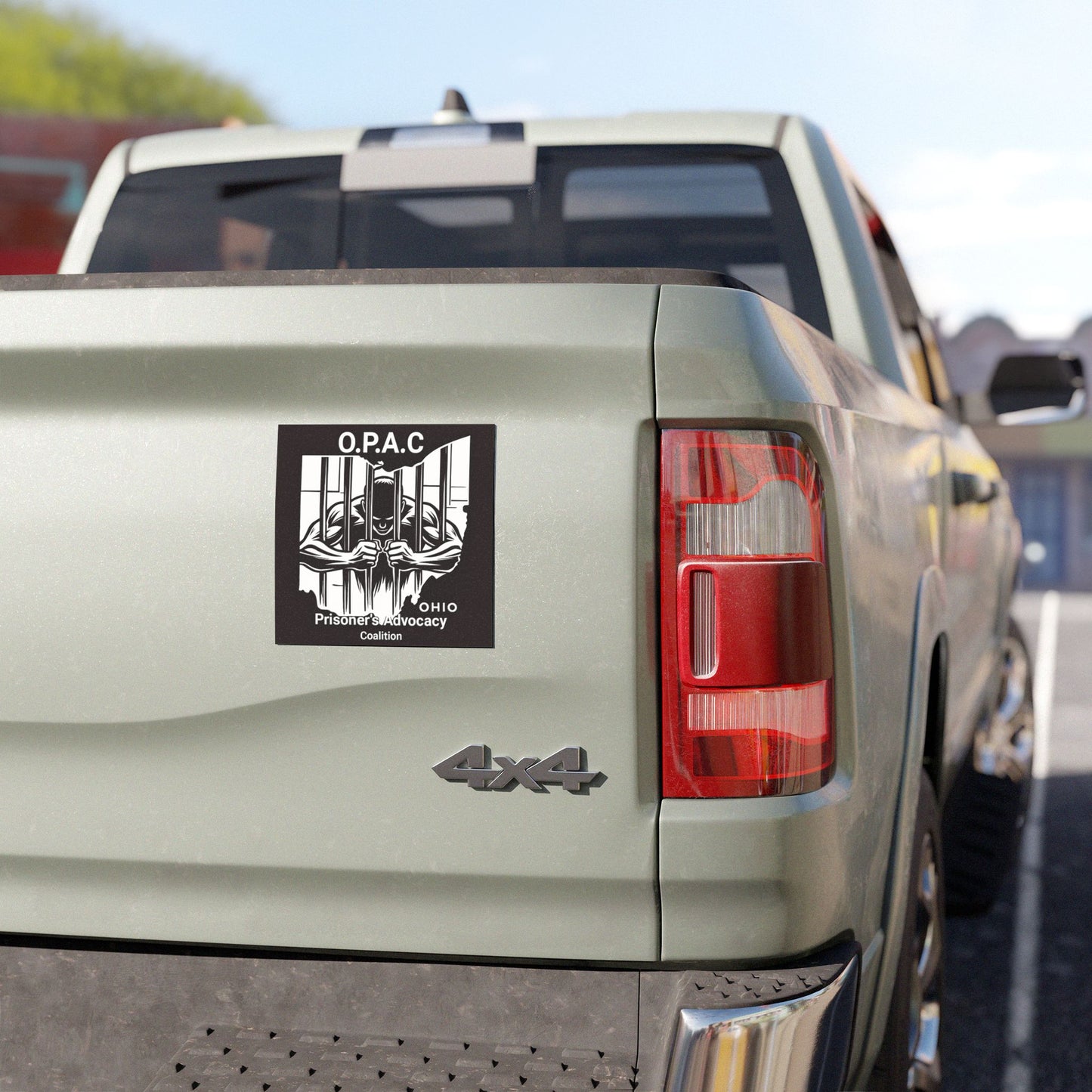 Black Prison Advocacy Car Magnet, Support Prison Reform, Advocacy Magnet, Ohio Supporter Magnet, Prisoner's Rights Decoration