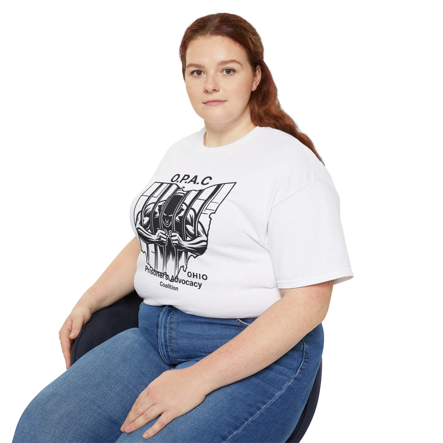 Black O.P.A.C. Advocacy Tee, Unisex Cotton T-Shirt for Supporters, Prison Advocacy, Social Justice, Awareness Shirt, Gift for Activists