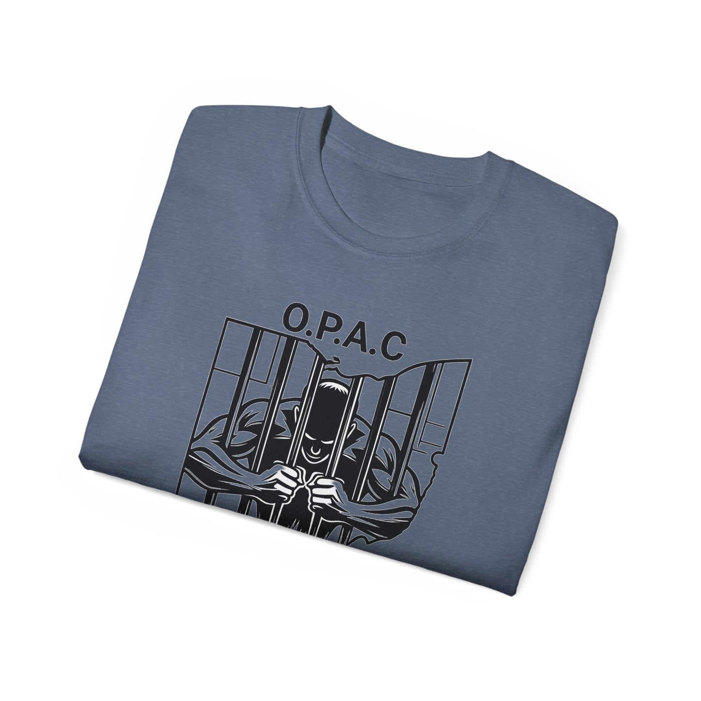 Black O.P.A.C. Advocacy Tee, Unisex Cotton T-Shirt for Supporters, Prison Advocacy, Social Justice, Awareness Shirt, Gift for Activists