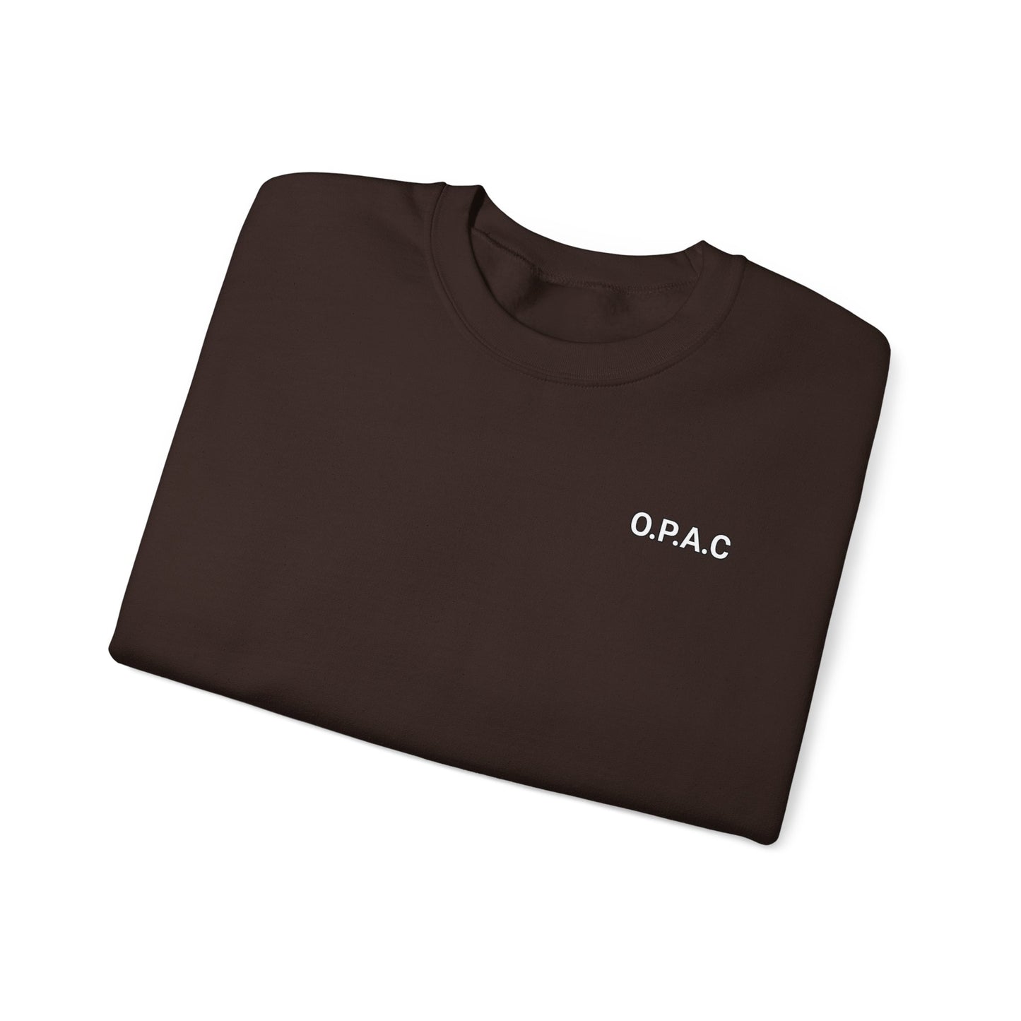 Cozy Comfort Classic Minimalistic (white-lettered) O.P.A.C. Prisoner's Advocacy Crewneck Sweatshirt | Unisex, Casual Wear, Gift for Him, Her, Stay-at-Home Style, Everyday Fashion - O.P.A.C.