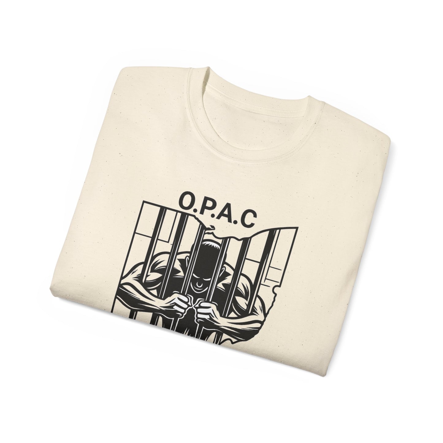Black O.P.A.C. Advocacy Tee, Unisex Cotton T-Shirt for Supporters, Prison Advocacy, Social Justice, Awareness Shirt, Gift for Activists