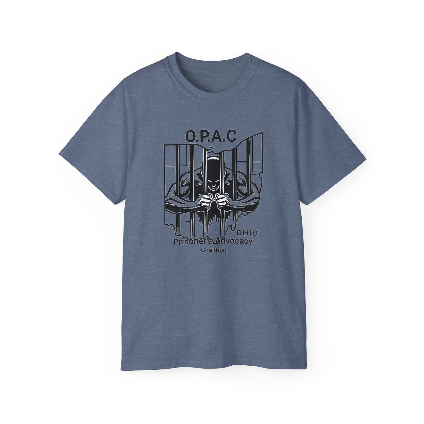 Black O.P.A.C. Advocacy Tee, Unisex Cotton T-Shirt for Supporters, Prison Advocacy, Social Justice, Awareness Shirt, Gift for Activists