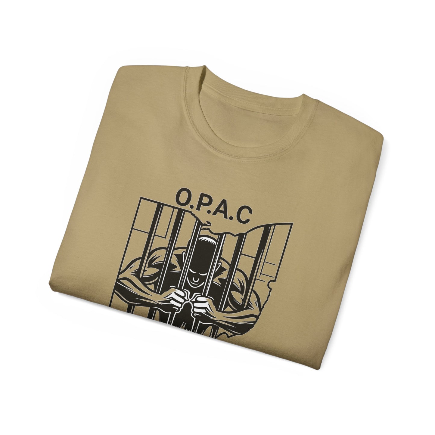 Black O.P.A.C. Advocacy Tee, Unisex Cotton T-Shirt for Supporters, Prison Advocacy, Social Justice, Awareness Shirt, Gift for Activists