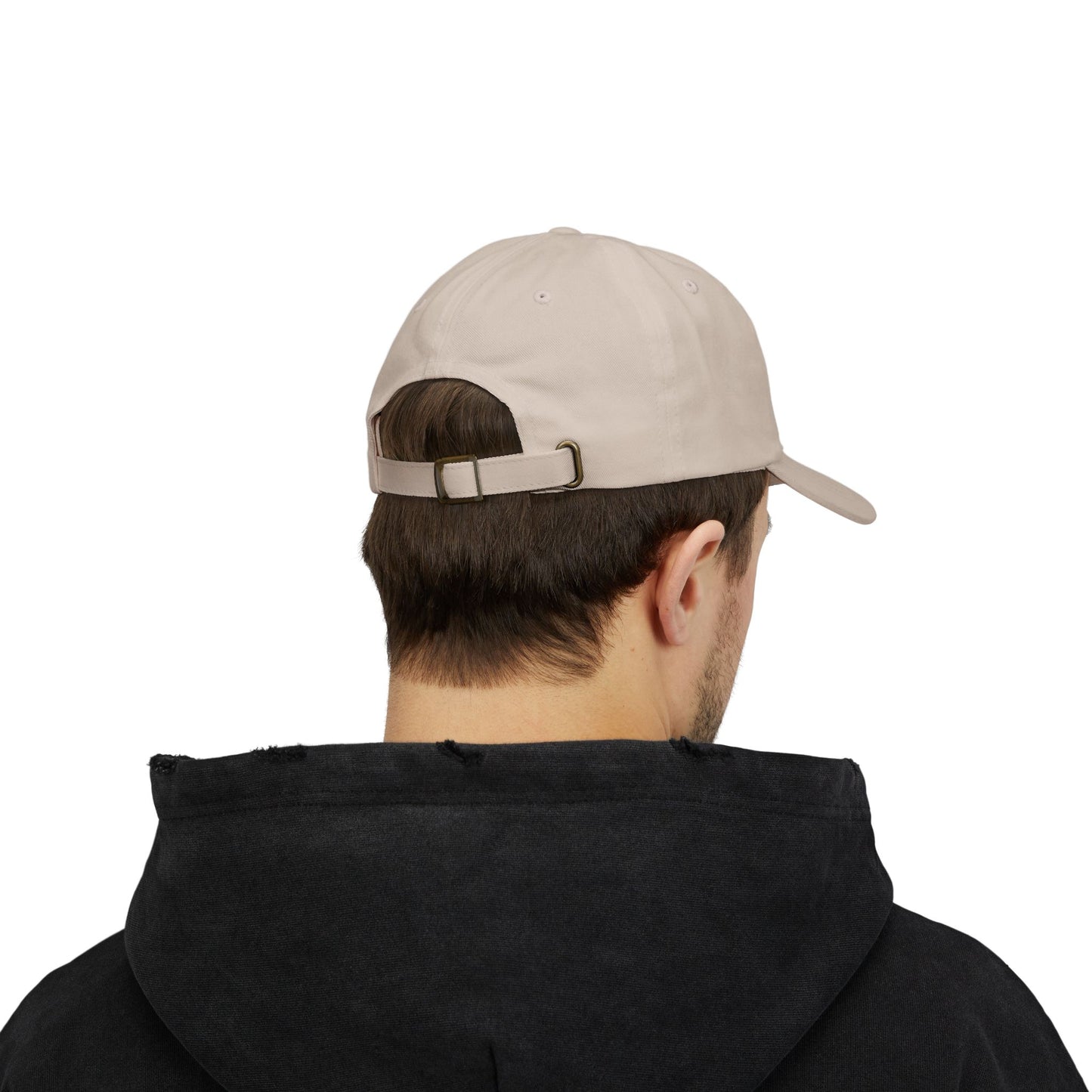 Black Embroidered Patch Logo Dad Cap