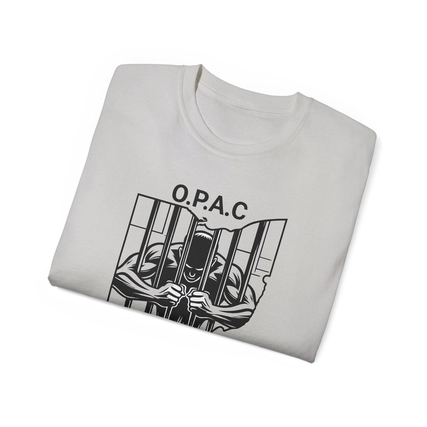 Black O.P.A.C. Advocacy Tee, Unisex Cotton T-Shirt for Supporters, Prison Advocacy, Social Justice, Awareness Shirt, Gift for Activists