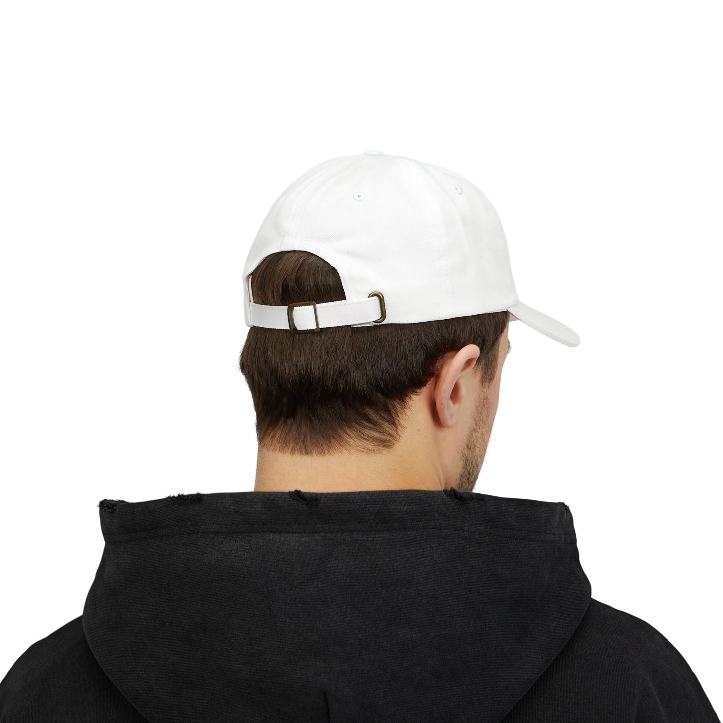 Black Embroidered Patch Logo Dad Cap