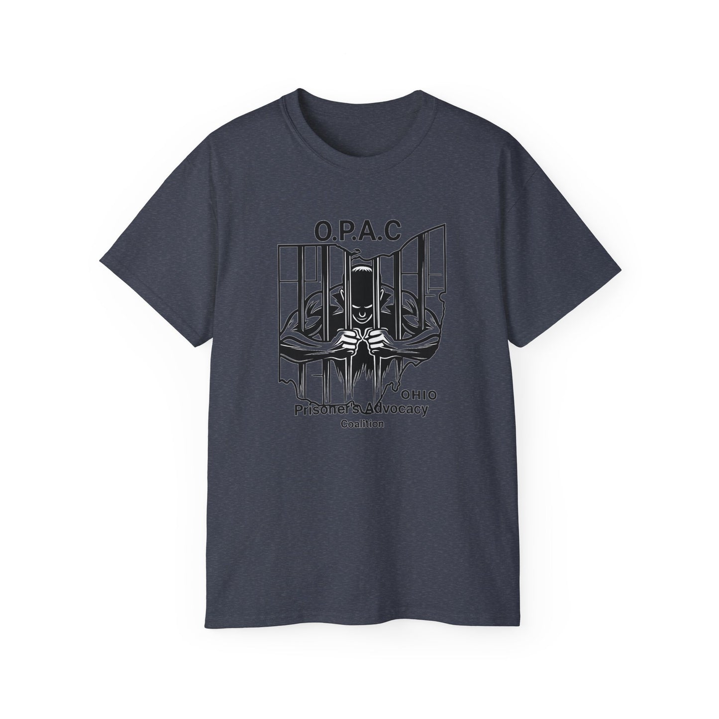 Black O.P.A.C. Advocacy Tee, Unisex Cotton T-Shirt for Supporters, Prison Advocacy, Social Justice, Awareness Shirt, Gift for Activists