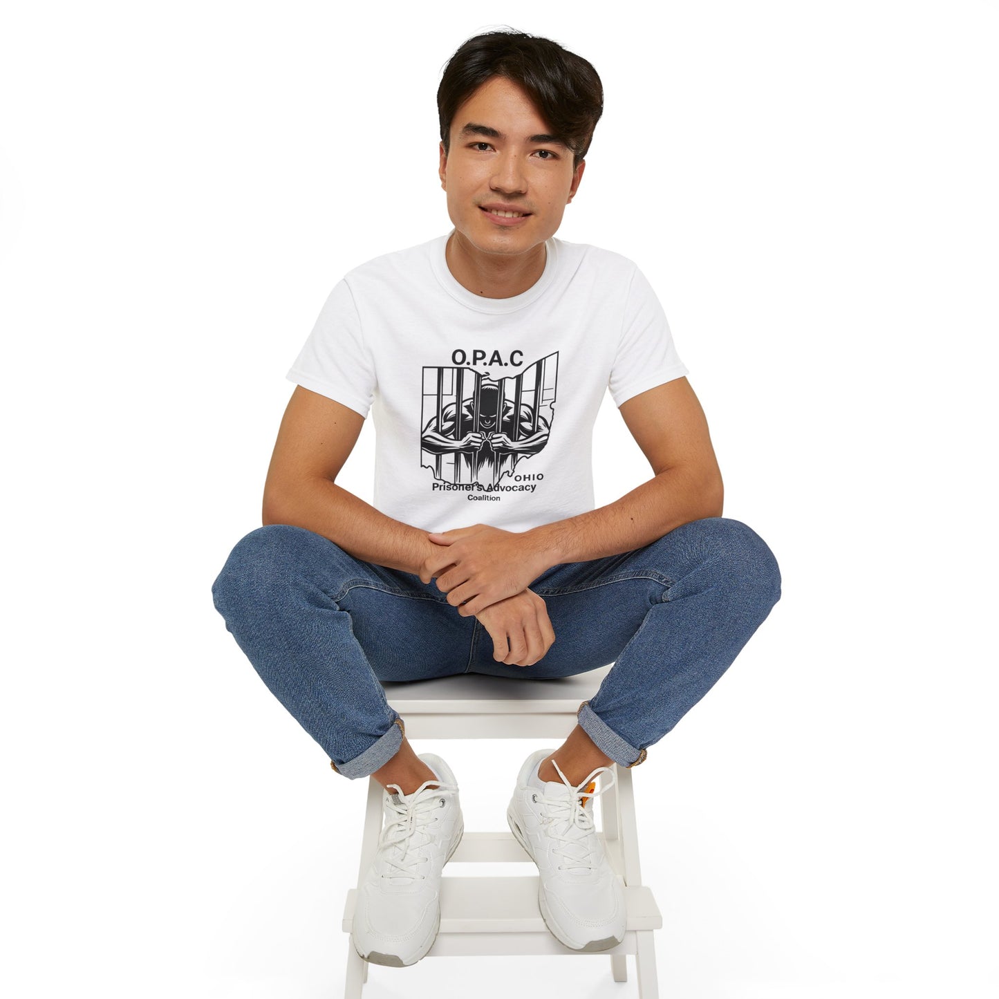 Black O.P.A.C. Advocacy Tee, Unisex Cotton T-Shirt for Supporters, Prison Advocacy, Social Justice, Awareness Shirt, Gift for Activists