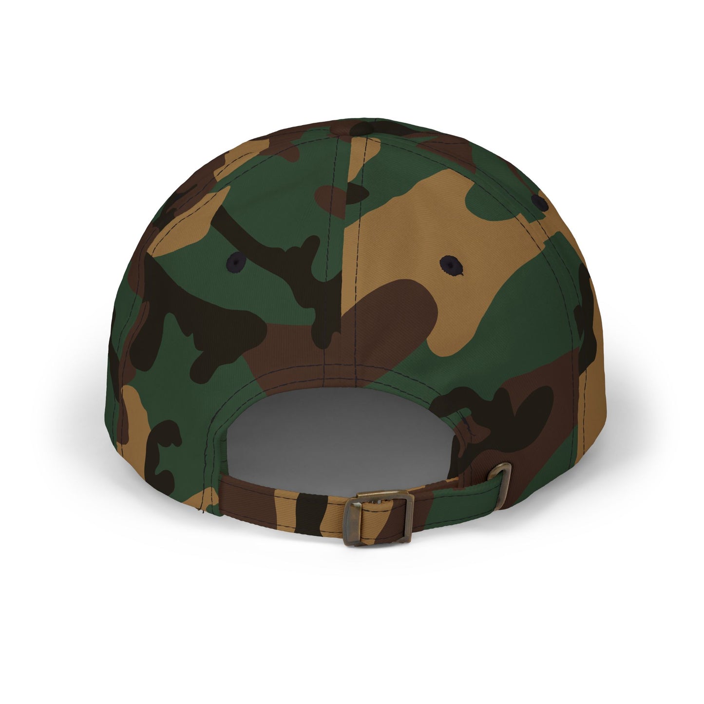 Black Embroidered Patch Logo Dad Cap