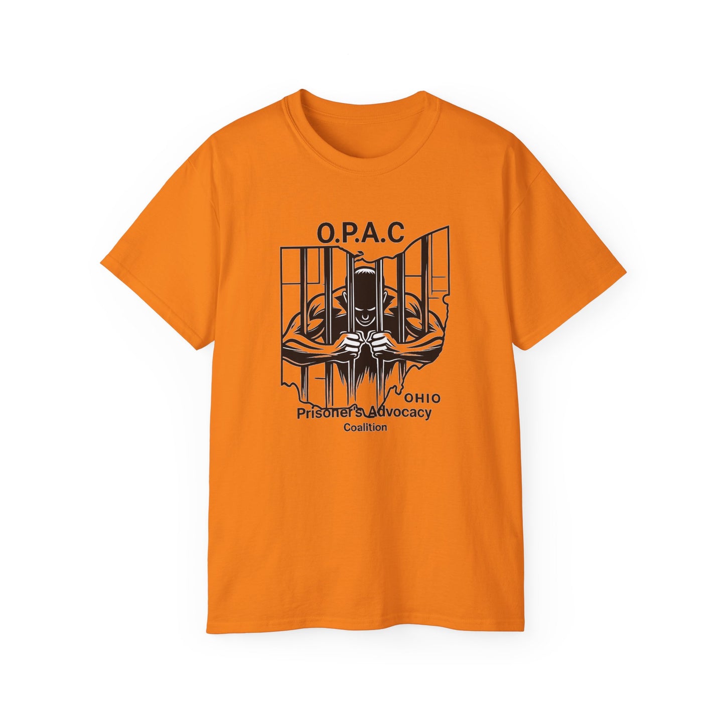 Black O.P.A.C. Advocacy Tee, Unisex Cotton T-Shirt for Supporters, Prison Advocacy, Social Justice, Awareness Shirt, Gift for Activists