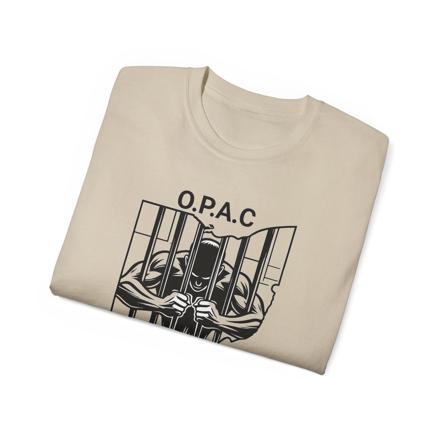Black O.P.A.C. Advocacy Tee, Unisex Cotton T-Shirt for Supporters, Prison Advocacy, Social Justice, Awareness Shirt, Gift for Activists
