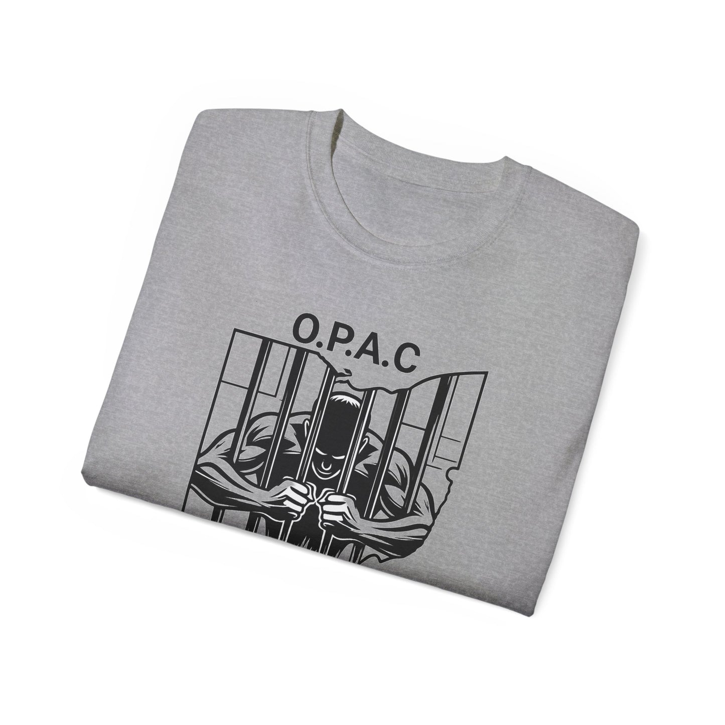 Black O.P.A.C. Advocacy Tee, Unisex Cotton T-Shirt for Supporters, Prison Advocacy, Social Justice, Awareness Shirt, Gift for Activists