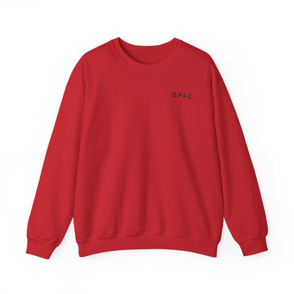 Cozy Comfort Classic Minimalistic O.P.A.C. (black-lettered) Prisoner's Advocacy Crewneck Sweatshirt | Unisex, Casual Wear, Gift for Him, Her, Stay-at-Home Style, Everyday Fashion - O.P.A.C.