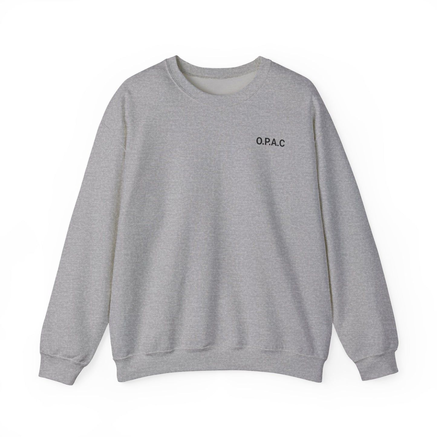 Cozy Comfort Classic Minimalistic O.P.A.C. (black-lettered) Prisoner's Advocacy Crewneck Sweatshirt | Unisex, Casual Wear, Gift for Him, Her, Stay-at-Home Style, Everyday Fashion - O.P.A.C.