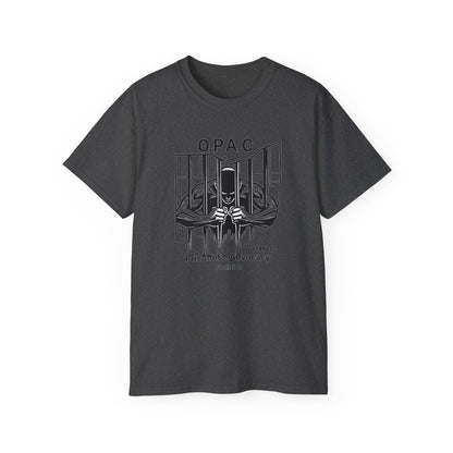 Black O.P.A.C. Advocacy Tee, Unisex Cotton T-Shirt for Supporters, Prison Advocacy, Social Justice, Awareness Shirt, Gift for Activists