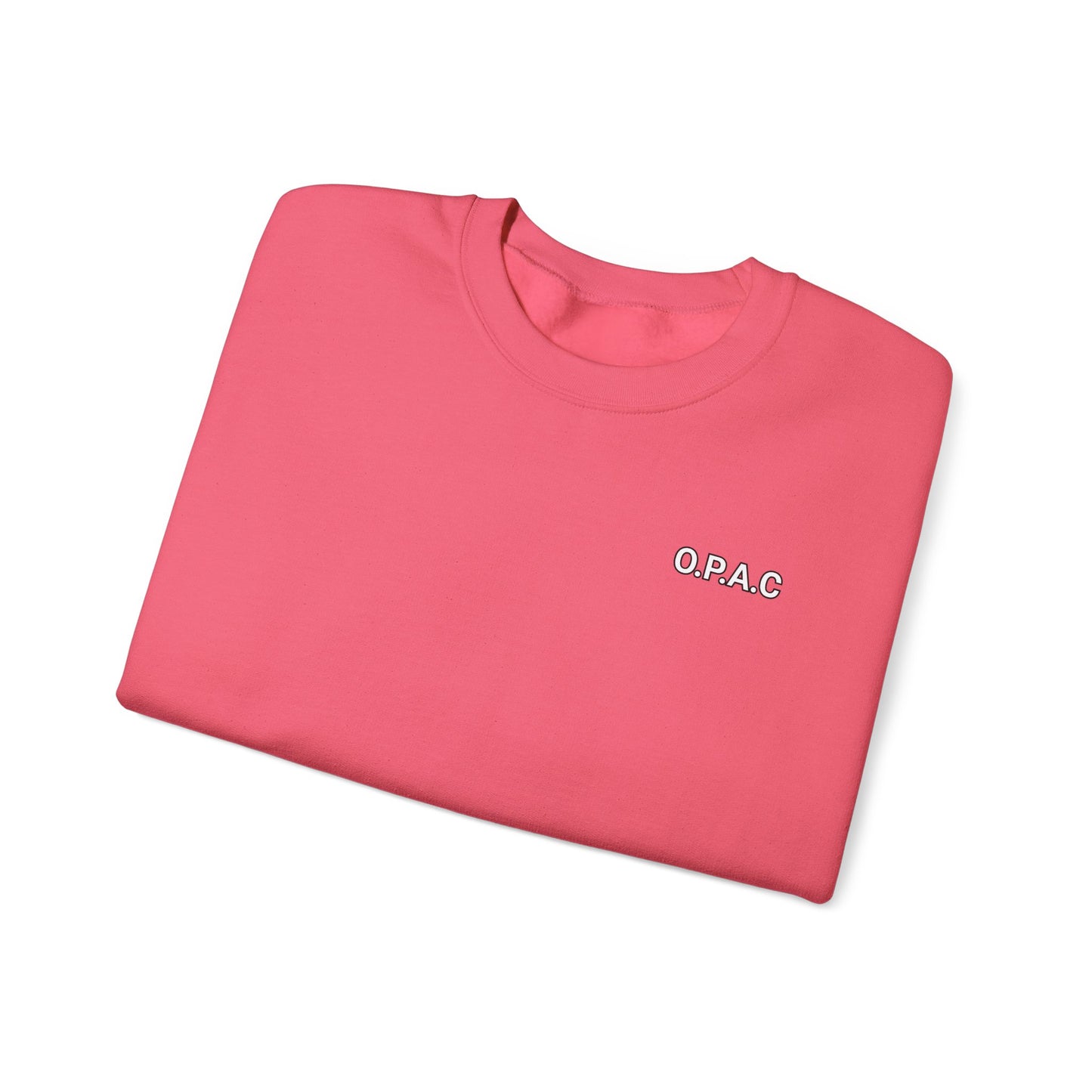 Cozy Comfort Classic Minimalistic (white-lettered) O.P.A.C. Prisoner's Advocacy Crewneck Sweatshirt | Unisex, Casual Wear, Gift for Him, Her, Stay-at-Home Style, Everyday Fashion - O.P.A.C.
