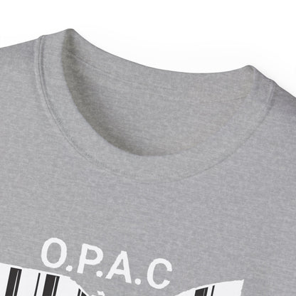 White O.P.A.C. Logo Advocacy Tee, Unisex Cotton T-Shirt for Supporters, Prison Advocacy, Social Justice, Awareness Shirt, Gift for Activists