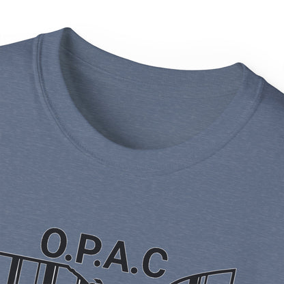 Black O.P.A.C. Advocacy Tee, Unisex Cotton T-Shirt for Supporters, Prison Advocacy, Social Justice, Awareness Shirt, Gift for Activists
