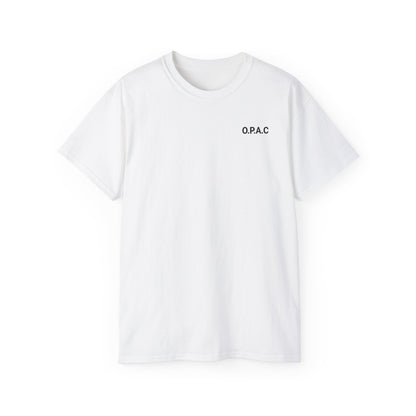 Double-sided Unisex Black-Lettered Text Big Back Graphic Advocacy Tee - Support Prisoners' Rights, Social Justice Apparel, Protest Wear, Activism T-Shirt
