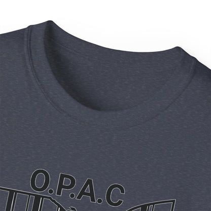 Black O.P.A.C. Advocacy Tee, Unisex Cotton T-Shirt for Supporters, Prison Advocacy, Social Justice, Awareness Shirt, Gift for Activists