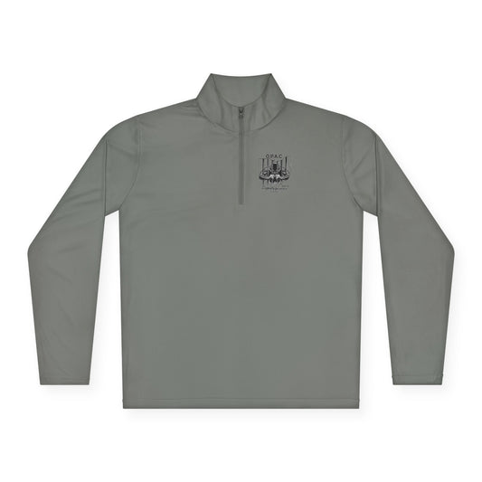 Black O.P.A.C. Double-sided Logo (Black-lettered text on back) Unisex Quarter-Zip Pullover with Stylish Graphic Design, Cozy Layer for Men and Women, Perfect for Casual Outings, Outdoor Adventures, [...]