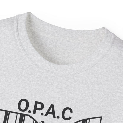 Black O.P.A.C. Advocacy Tee, Unisex Cotton T-Shirt for Supporters, Prison Advocacy, Social Justice, Awareness Shirt, Gift for Activists