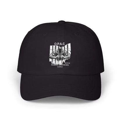 White Embroidered Patch Logo Dad Cap