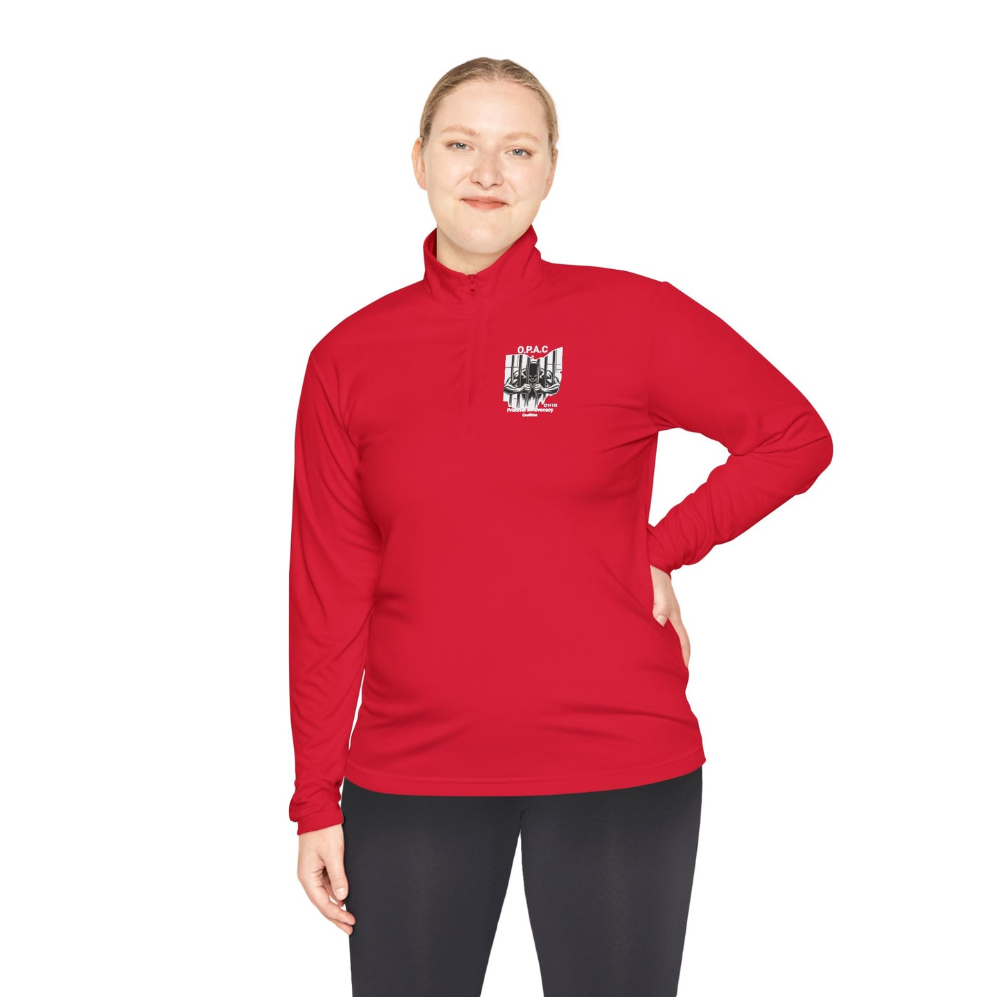 Copy of O.P.A.C Logo (White) Quarter-Zip Pullover