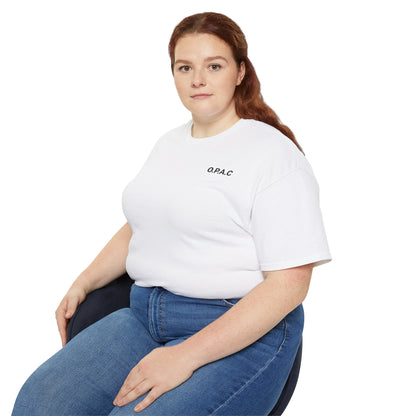 Double-sided Unisex Black-Lettered Text Big Back Graphic Advocacy Tee - Support Prisoners' Rights, Social Justice Apparel, Protest Wear, Activism T-Shirt