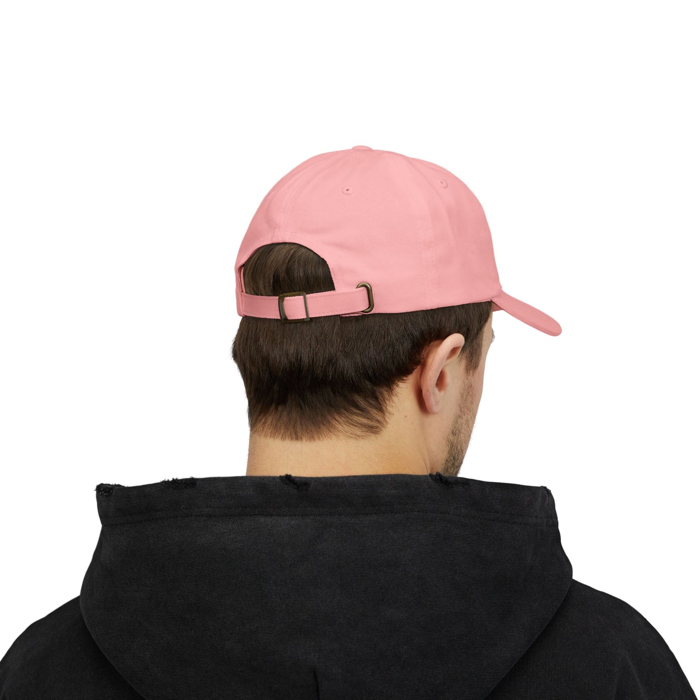 Black Embroidered Patch Logo Dad Cap