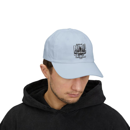 Black Embroidered Patch Logo Dad Cap