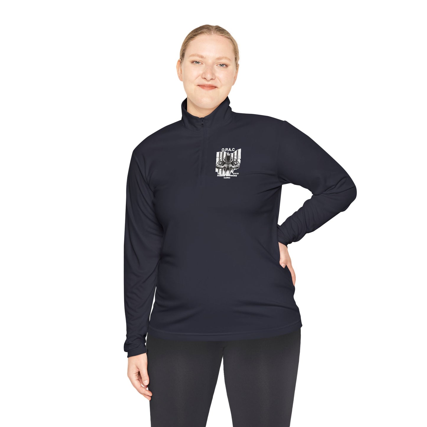 Copy of O.P.A.C Logo (White) Quarter-Zip Pullover