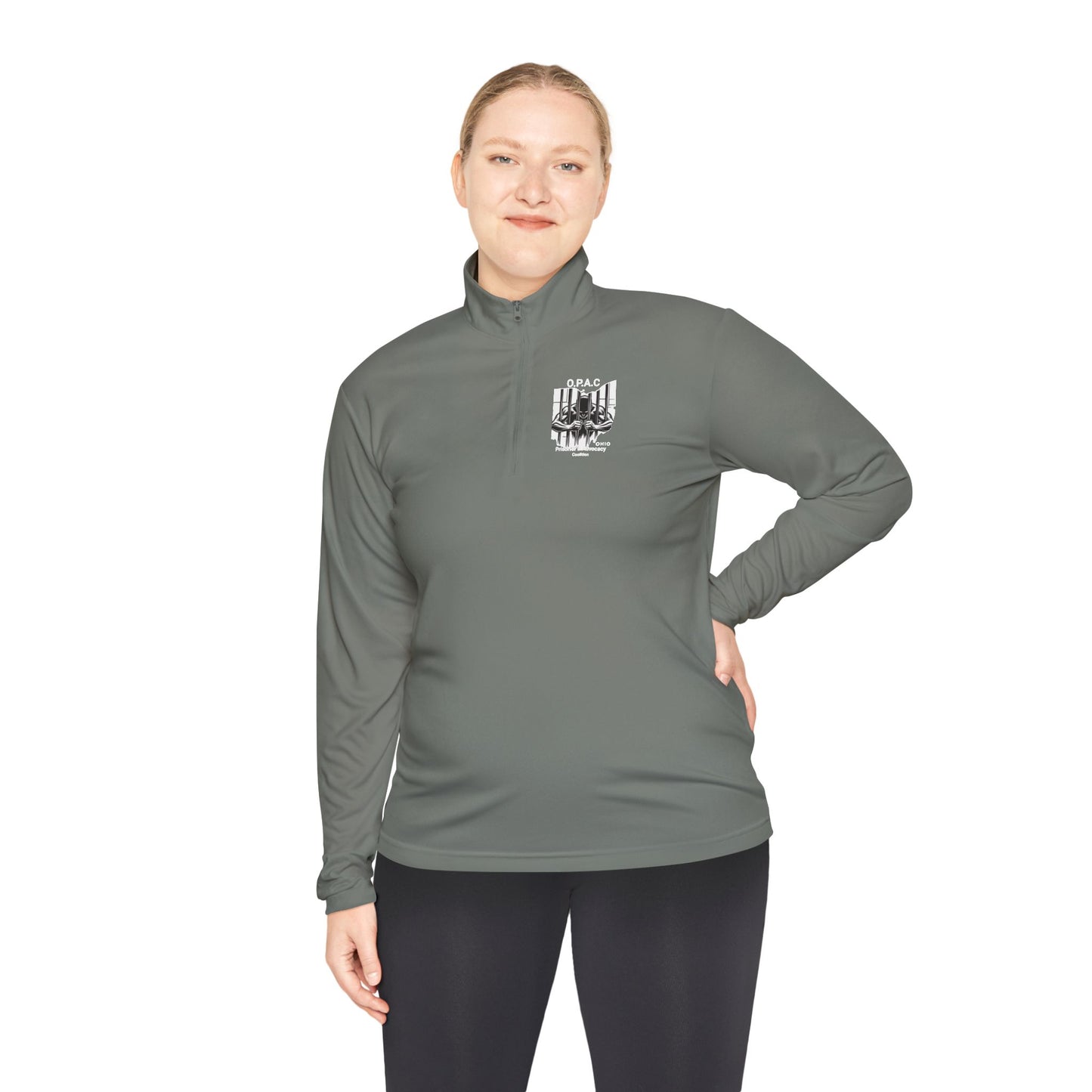 Copy of O.P.A.C Logo (White) Quarter-Zip Pullover