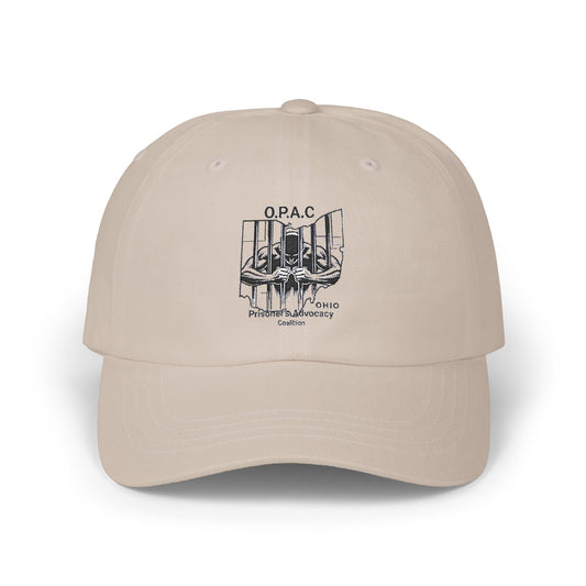 Black Embroidered Patch Logo Dad Cap