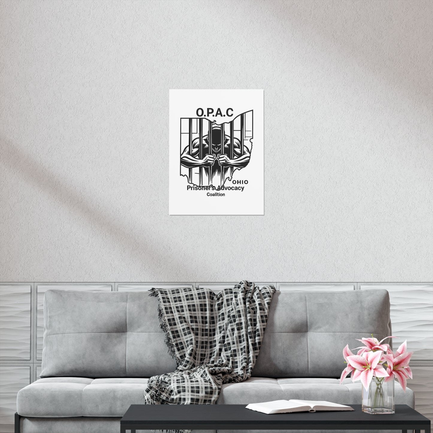 O.P.A.C. Prisoner Advocacy Art Print | Uncoated Posters for Social Justice Decor, Activism Wall Art, Awareness Posters, Community Engagement, [...]