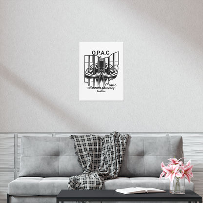 O.P.A.C. Prisoner Advocacy Art Print | Uncoated Posters for Social Justice Decor, Activism Wall Art, Awareness Posters, Community Engagement, [...]