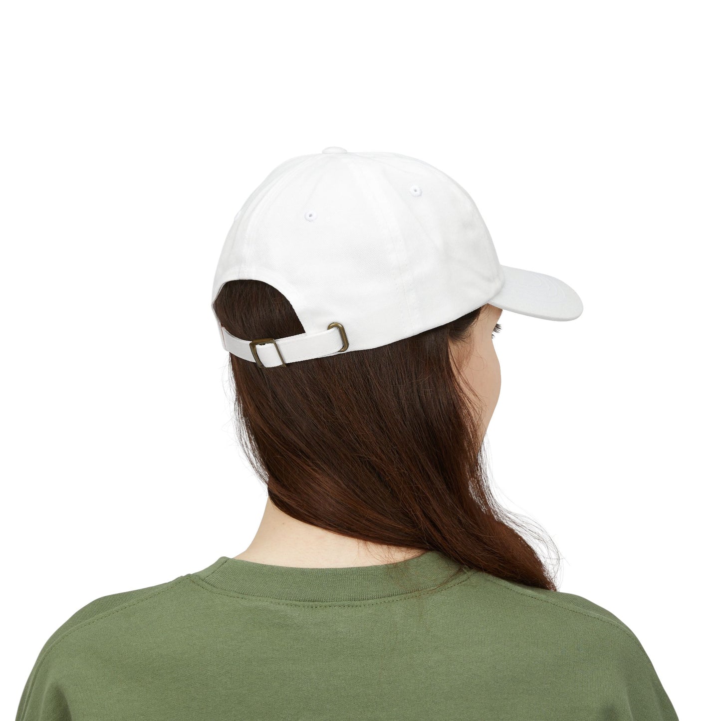 Black Embroidered Patch Logo Dad Cap