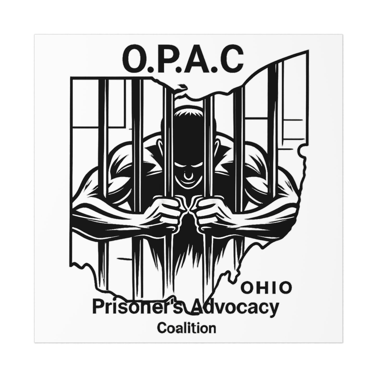 O.P.A.C. Prisoner Advocacy Art Print | Uncoated Posters for Social Justice Decor, Activism Wall Art, Awareness Posters, Community Engagement, [...]