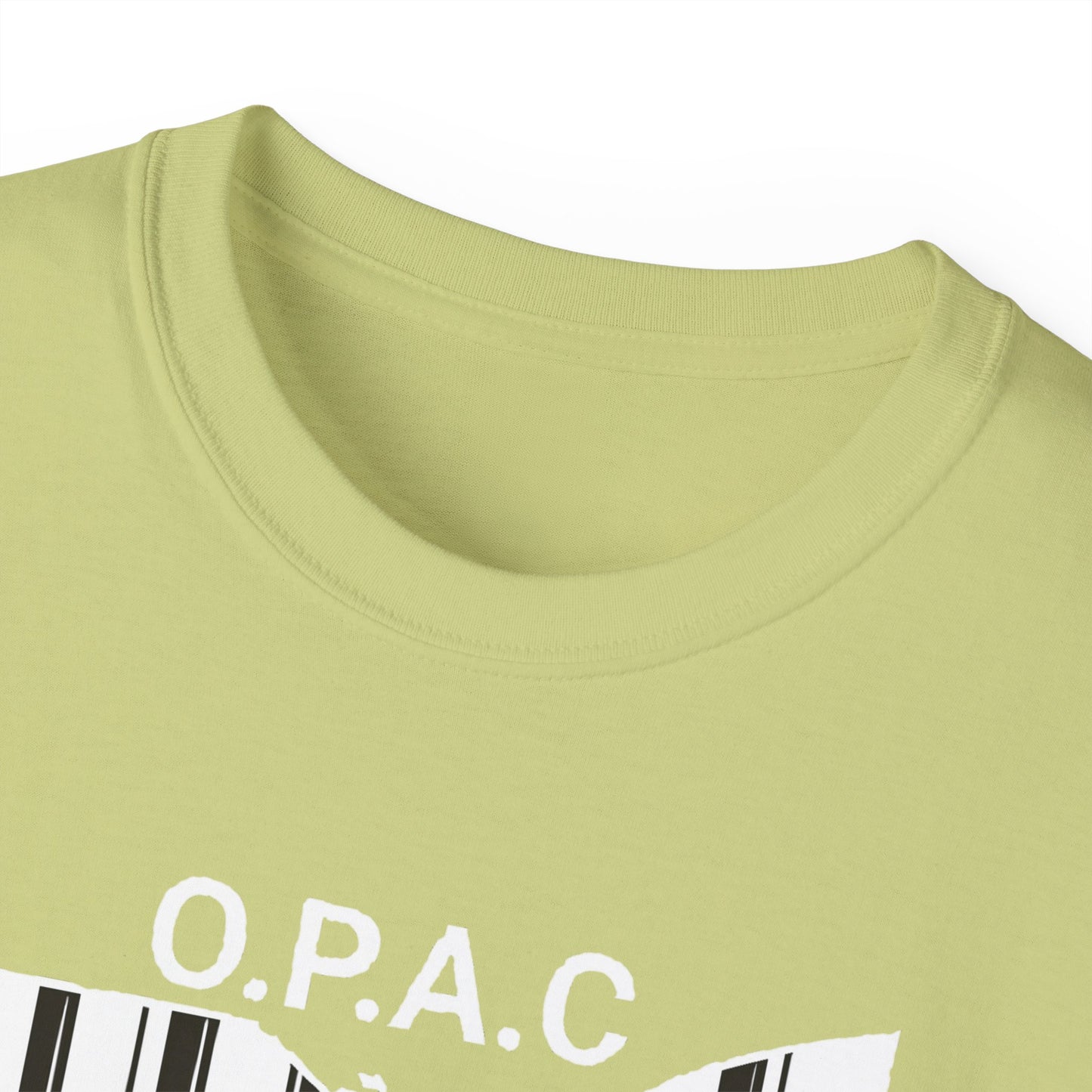 White O.P.A.C. Logo Advocacy Tee, Unisex Cotton T-Shirt for Supporters, Prison Advocacy, Social Justice, Awareness Shirt, Gift for Activists
