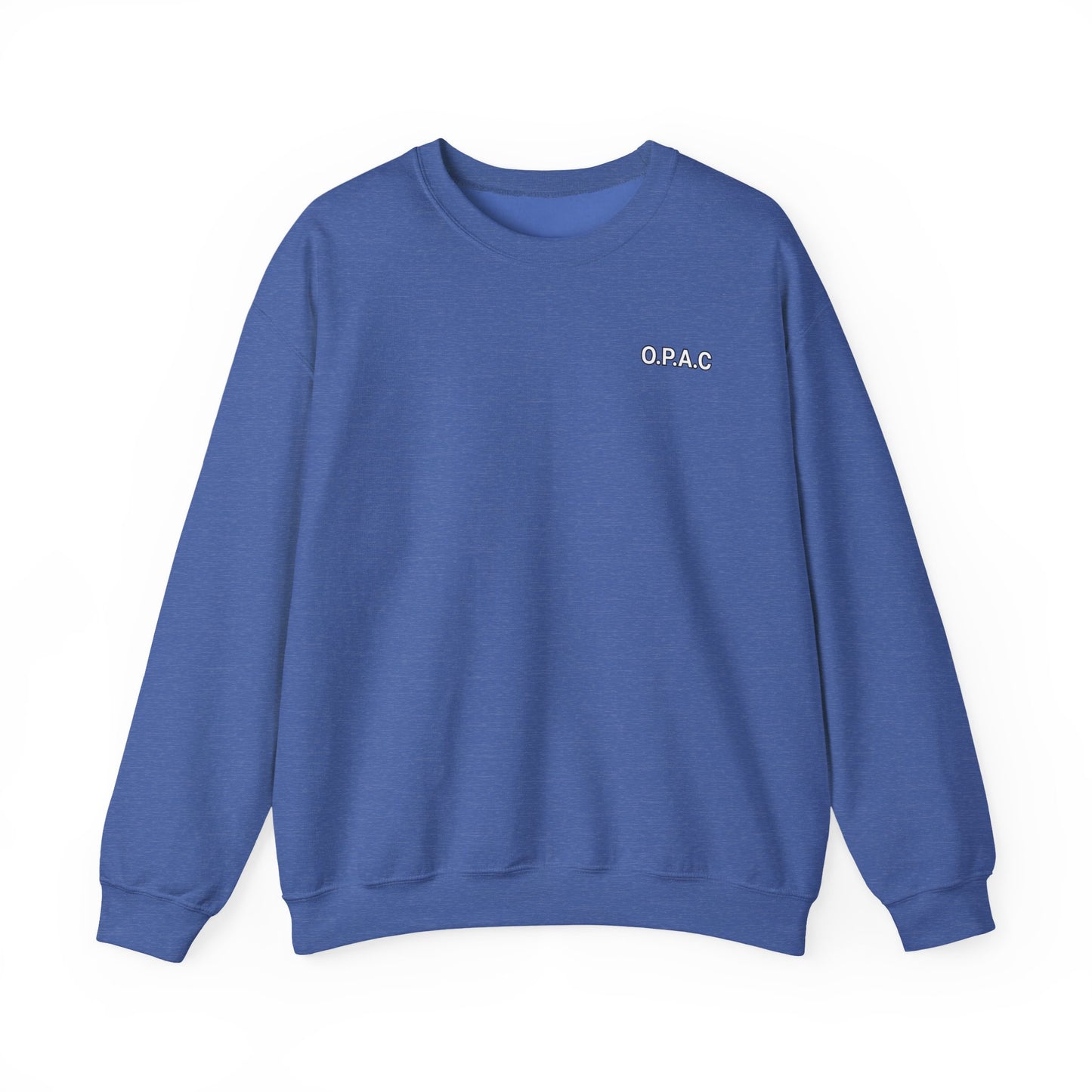 Cozy Comfort Classic Minimalistic (white-lettered) O.P.A.C. Prisoner's Advocacy Crewneck Sweatshirt | Unisex, Casual Wear, Gift for Him, Her, Stay-at-Home Style, Everyday Fashion - O.P.A.C.