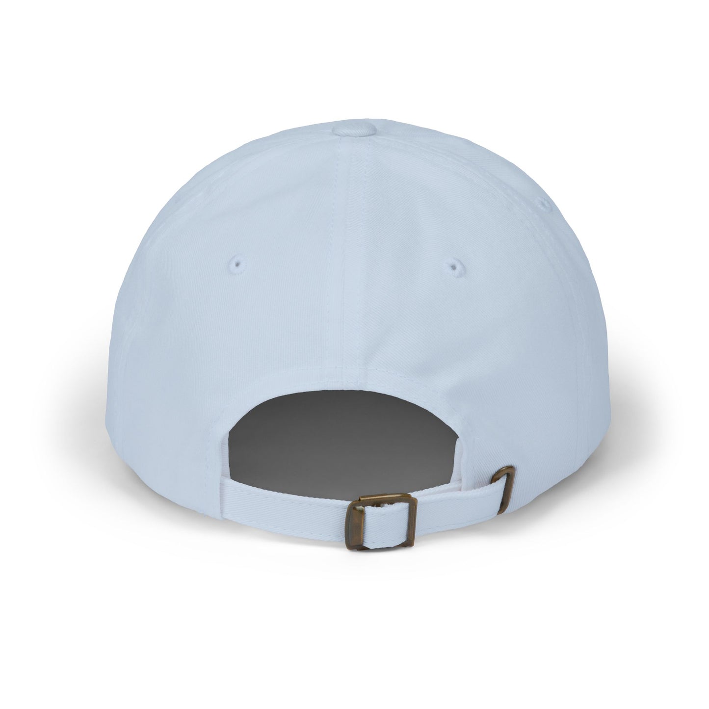 White Embroidered Patch Logo Dad Cap