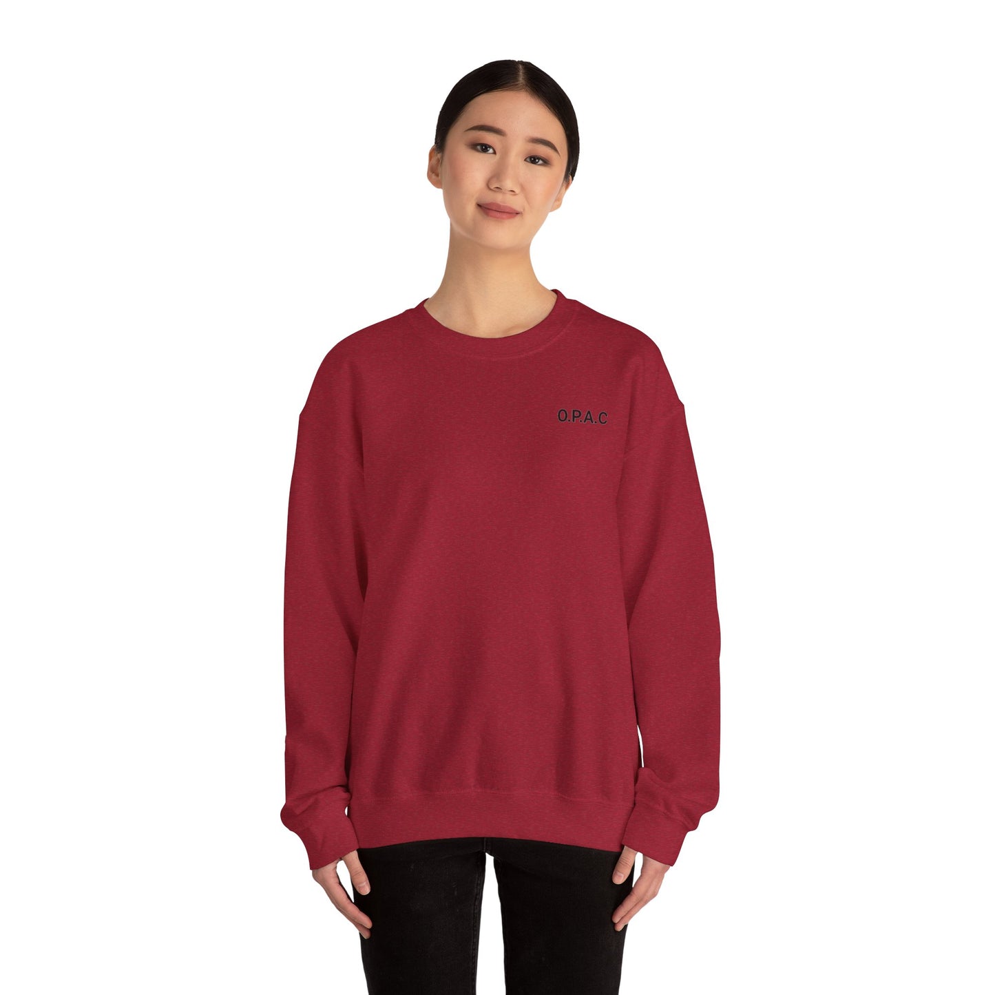 Cozy Comfort Classic Minimalistic O.P.A.C. (black-lettered) Prisoner's Advocacy Crewneck Sweatshirt | Unisex, Casual Wear, Gift for Him, Her, Stay-at-Home Style, Everyday Fashion - O.P.A.C.