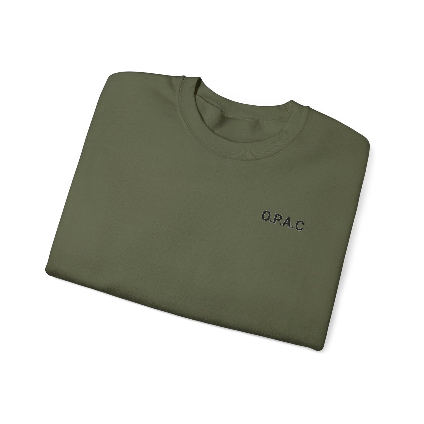 Cozy Comfort Classic Minimalistic O.P.A.C. (black-lettered) Prisoner's Advocacy Crewneck Sweatshirt | Unisex, Casual Wear, Gift for Him, Her, Stay-at-Home Style, Everyday Fashion - O.P.A.C.