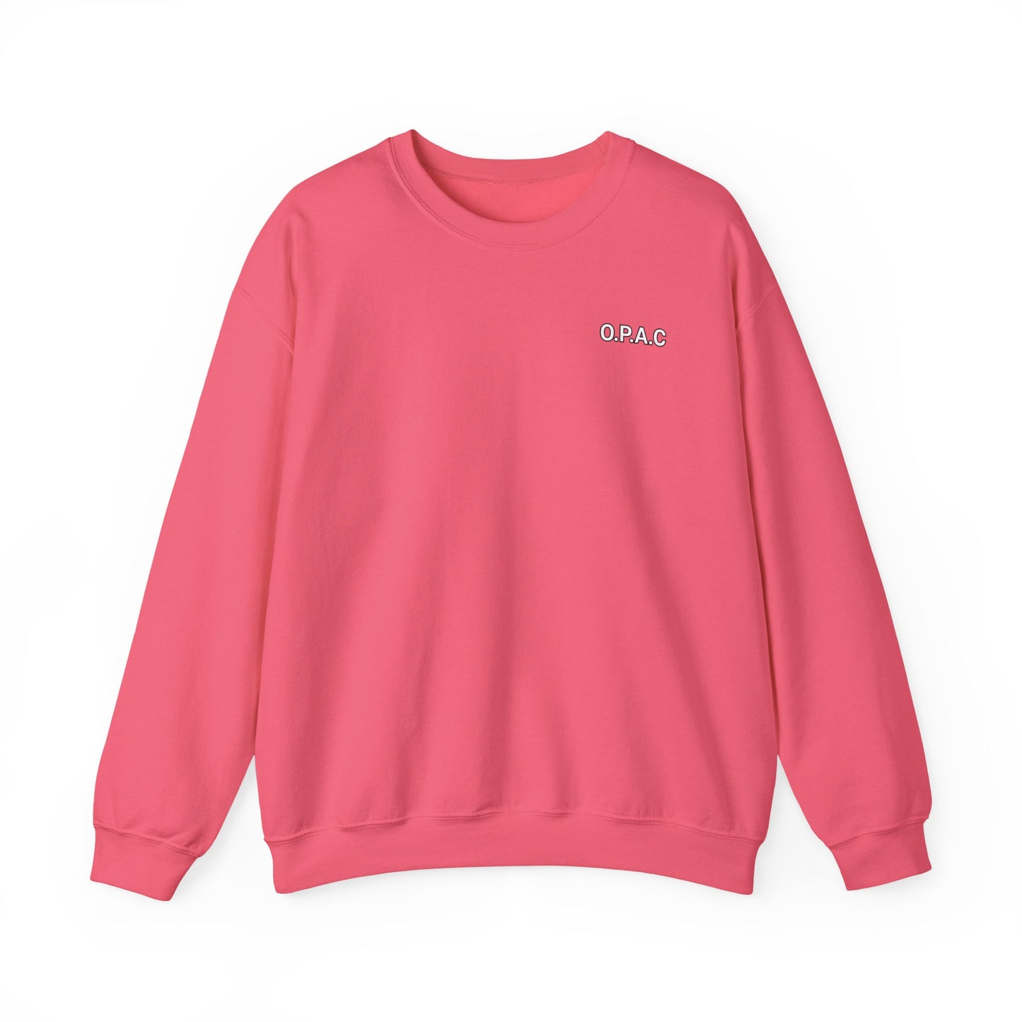 Cozy Comfort Classic Minimalistic (white-lettered) O.P.A.C. Prisoner's Advocacy Crewneck Sweatshirt | Unisex, Casual Wear, Gift for Him, Her, Stay-at-Home Style, Everyday Fashion - O.P.A.C.