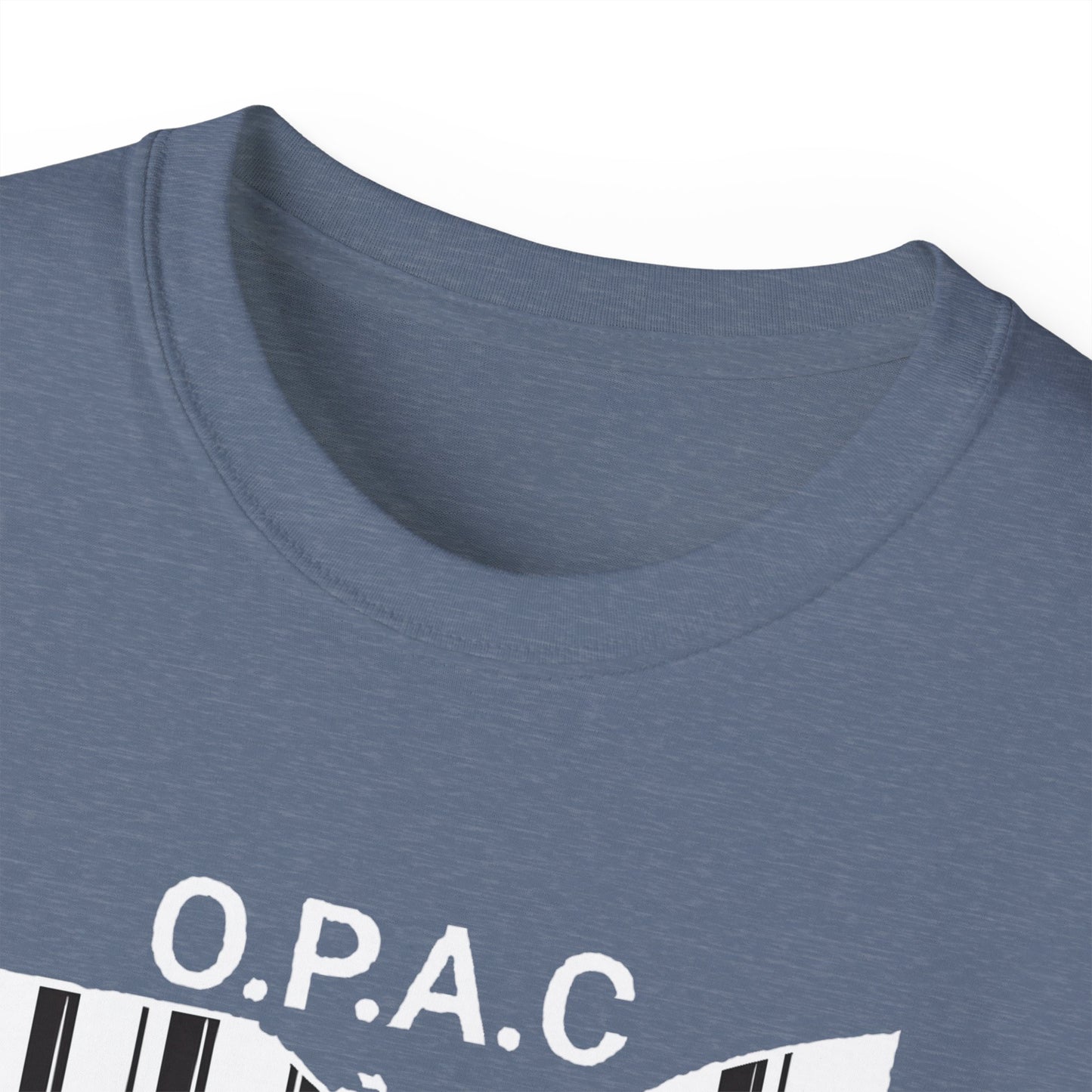 White O.P.A.C. Logo Advocacy Tee, Unisex Cotton T-Shirt for Supporters, Prison Advocacy, Social Justice, Awareness Shirt, Gift for Activists