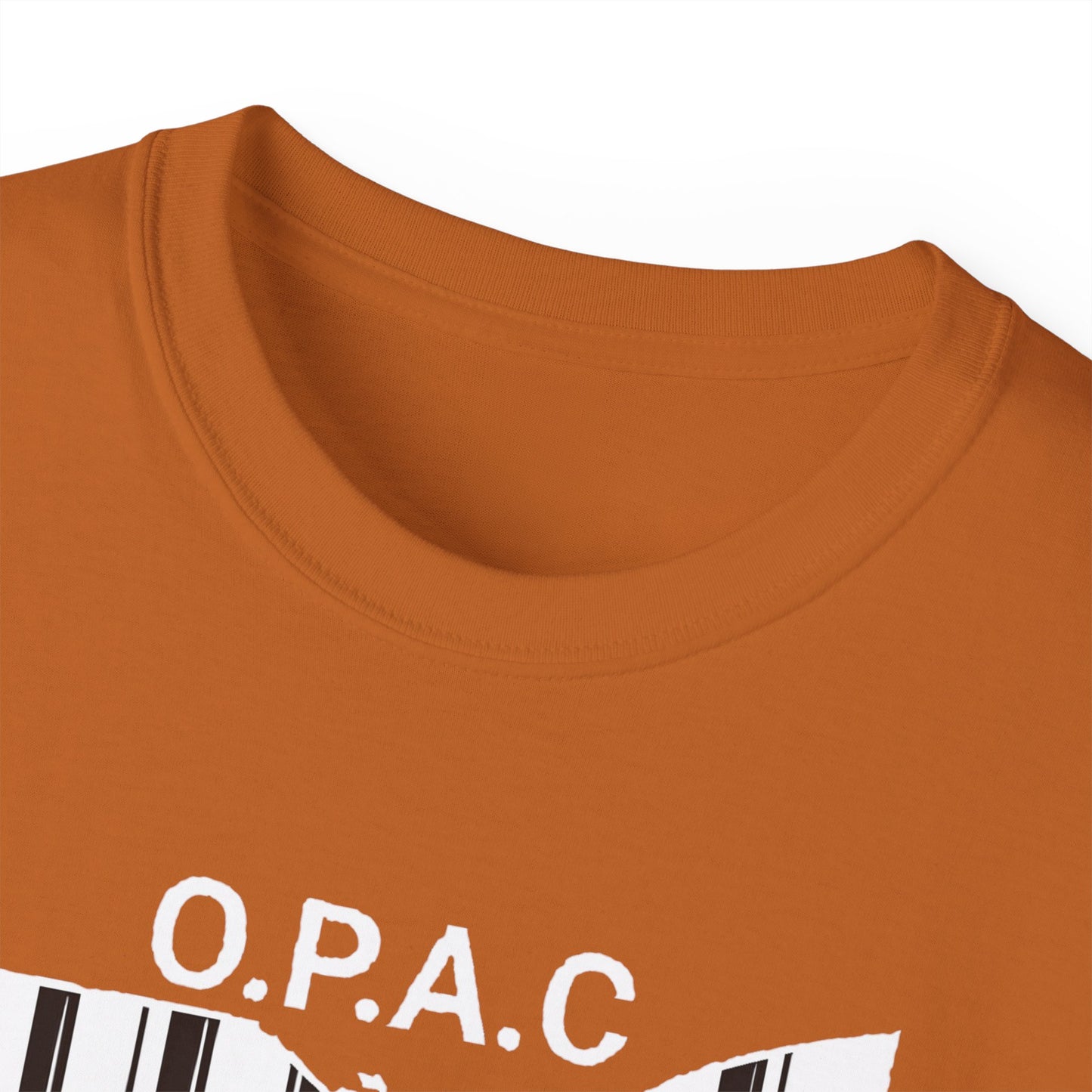 White O.P.A.C. Logo Advocacy Tee, Unisex Cotton T-Shirt for Supporters, Prison Advocacy, Social Justice, Awareness Shirt, Gift for Activists