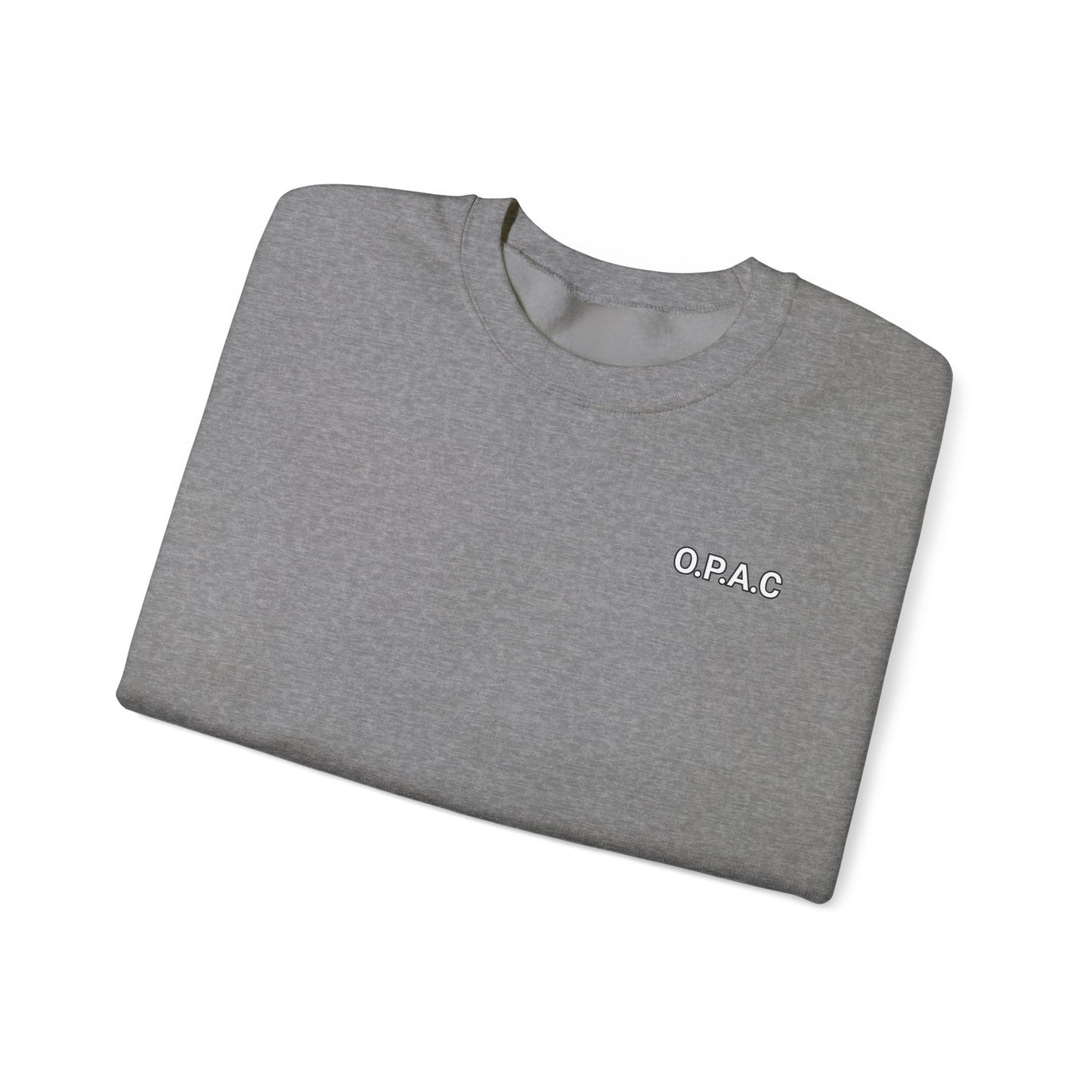 Cozy Comfort Classic Minimalistic (white-lettered) O.P.A.C. Prisoner's Advocacy Crewneck Sweatshirt | Unisex, Casual Wear, Gift for Him, Her, Stay-at-Home Style, Everyday Fashion - O.P.A.C.
