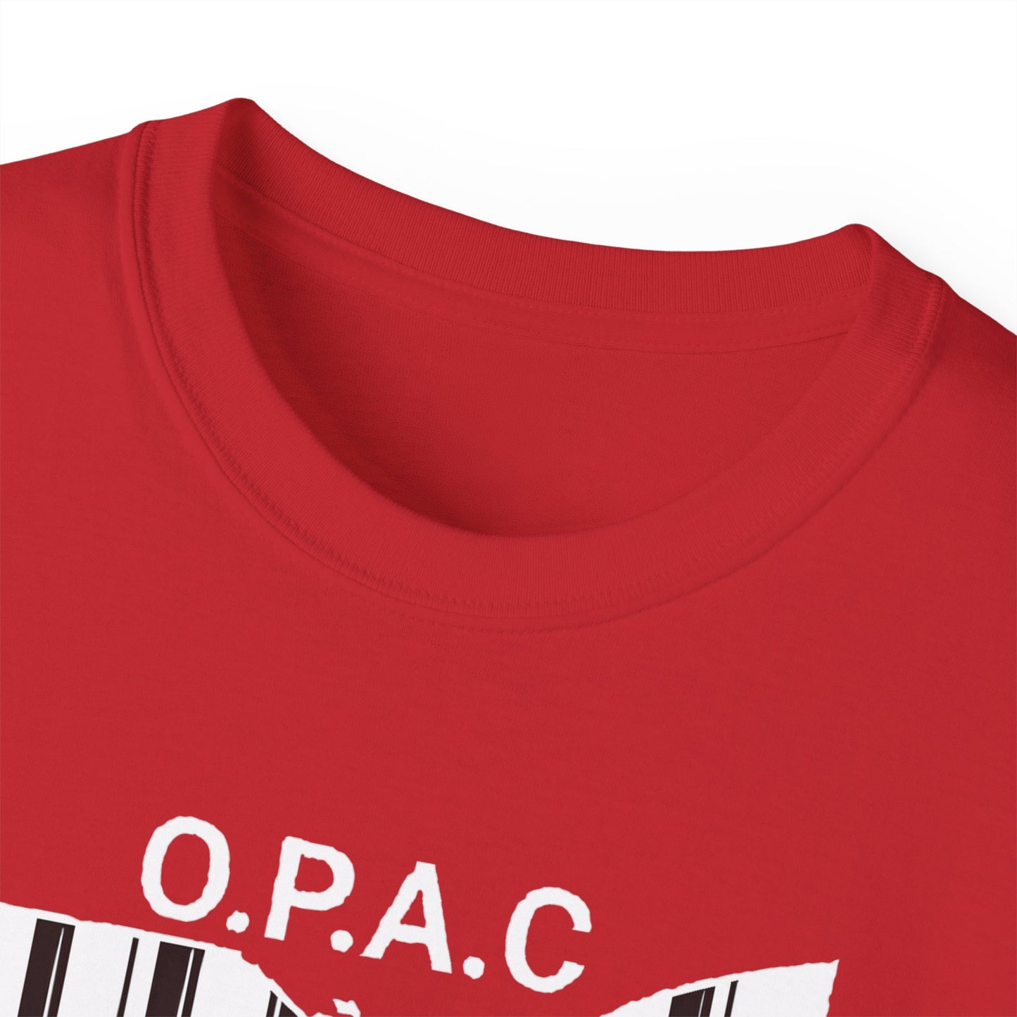 White O.P.A.C. Logo Advocacy Tee, Unisex Cotton T-Shirt for Supporters, Prison Advocacy, Social Justice, Awareness Shirt, Gift for Activists